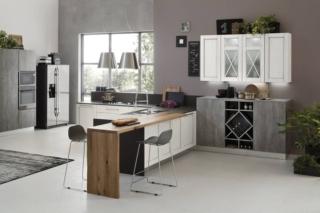 cucina con penisola eva arrex bancon esnack rovere massiccio termotrattato cucina con penisola eva arrex bancon esnack rovere massiccio termotrattato
