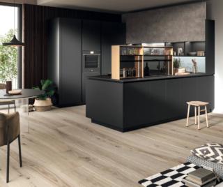 cucina con penisola link snaidero ante laccato opaco nero ultra cucina con penisola link snaidero ante laccato opaco nero ultra