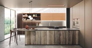 cucina con penisola maestrale scandola mobili ante legno masello abete cucina con penisola maestrale scandola mobili ante legno masello abete