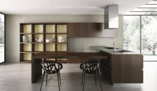 cucina con penisola royale rastelli ante acacia termotrattata bancone snack cucina con penisola royale rastelli ante acacia termotrattata bancone snack
