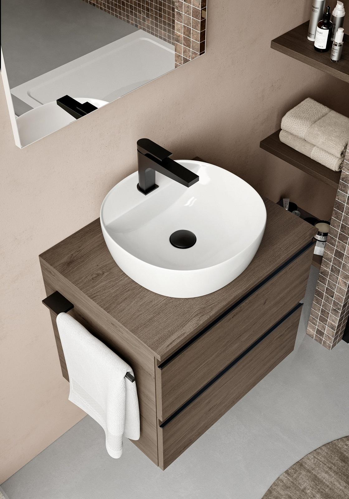 Mobile da bagno con cassettoni sospeso per lavabo design Xlab