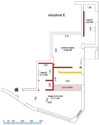 nuovo accesso al bagno per il bilocale vacanza demolizioni costruzioni E nuovo accesso al bagno per il bilocale vacanza demolizioni costruzioni E
