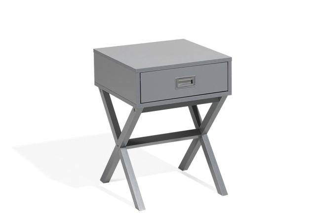 comodino-grigio-monroe-beliani-piano-mdf-grigio-sostegno-cavalletto comodino-grigio-monroe-beliani-piano-mdf-grigio-sostegno-cavalletto