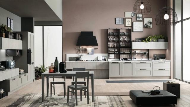 cucina eva loft wall arrex le cucine anta telaio legno massello decapato anta liscia finitura cemento top acrilico cucina eva loft wall arrex le cucine anta telaio legno massello decapato anta liscia finitura cemento top acrilico