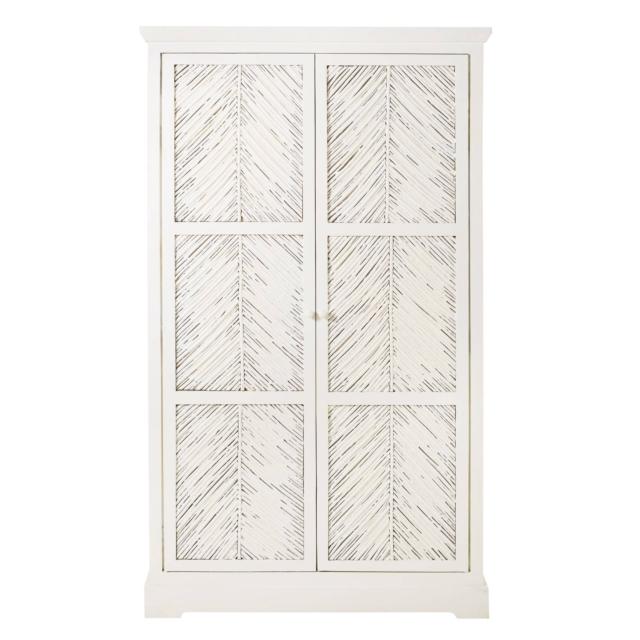 guardaroba due ante tatawi maisons du monde mango massello bianco guardaroba due ante tatawi maisons du monde mango massello bianco