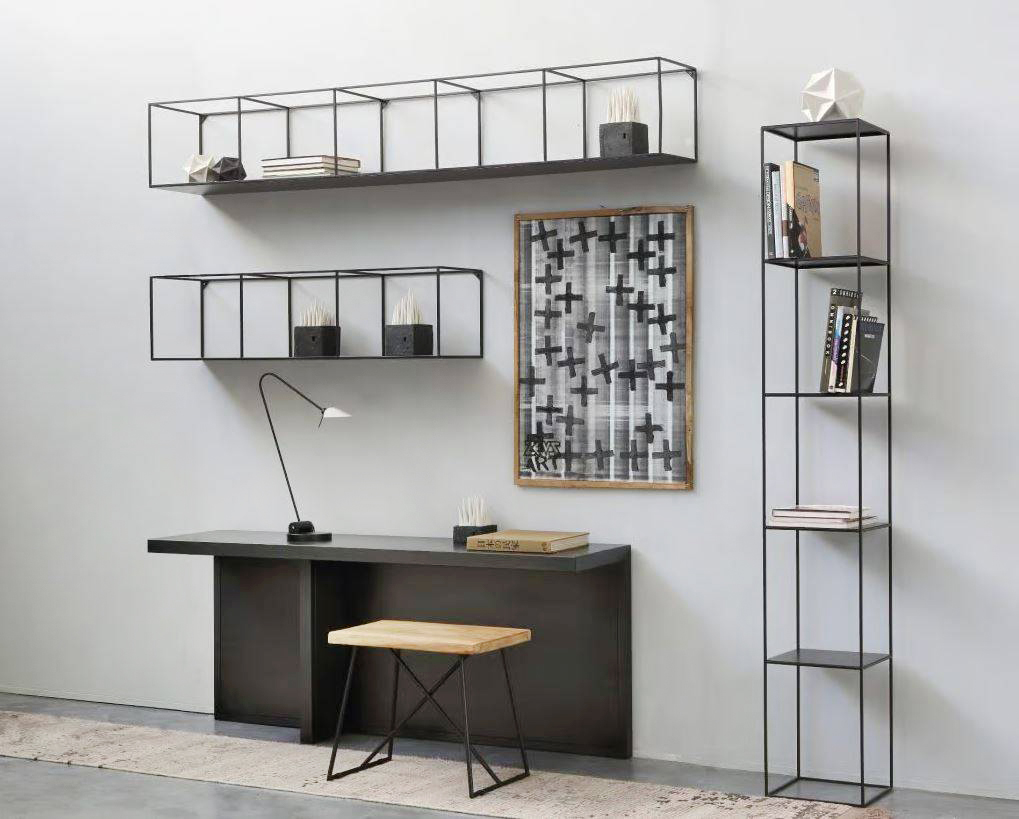 Nero ramato sablé per l'esile struttura di Slim Irony Column di Zeus in vendita su Archiproducts, lo scaffale alto e stretto con cinque ripiani quadrati. Le dimensioni contenute della base e lo sviluppo verticale permettono di sfuttare lo spazio anche in una zona di passaggio. Misura L 31 x P 31 x H 206 cm. Prezzo 841,80 euro. www.archiproducts.com Nero ramato sablé per l'esile struttura di Slim Irony Column di Zeus in vendita su Archiproducts, lo scaffale alto e stretto con cinque ripiani quadrati. Le dimensioni contenute della base e lo sviluppo verticale permettono di sfuttare lo spazio anche in una zona di passaggio. Misura L 31 x P 31 x H 206 cm. Prezzo 841,80 euro. www.archiproducts.com