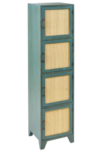 Stile eclettico per il cabinet alto Tonia di Novità Home in legno di abete verniciato verde con un aspetto piacevolmente vintage; i quattro vani sono chiusi da ante rivestite in incannucciato. Misura L 35 x P 34 x H 148 cm. Prezzo 656 euro. www.novitahome.com Stile eclettico per il cabinet alto Tonia di Novità Home in legno di abete verniciato verde con un aspetto piacevolmente vintage; i quattro vani sono chiusi da ante rivestite in incannucciato. Misura L 35 x P 34 x H 148 cm. Prezzo 656 euro. www.novitahome.com