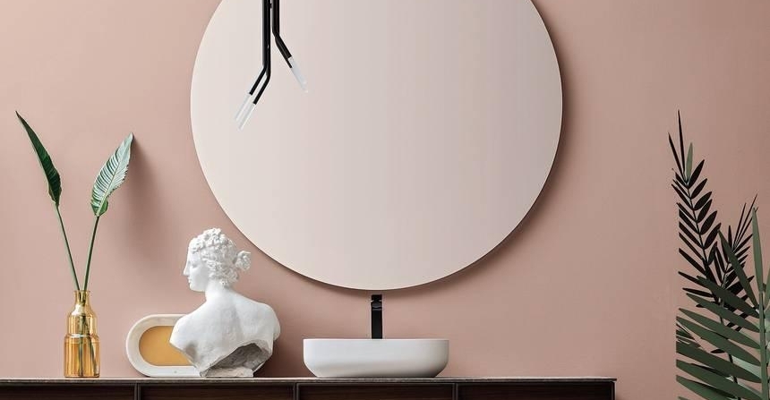 Bloomy Home Colore : Nero, Dimensioni : 40cm Nordic Vanity Mirror Decorazione da Parete Bagno Specchio con Corda Semplice Trucco Grande Specchio Rotondo Specchi ingranditori 