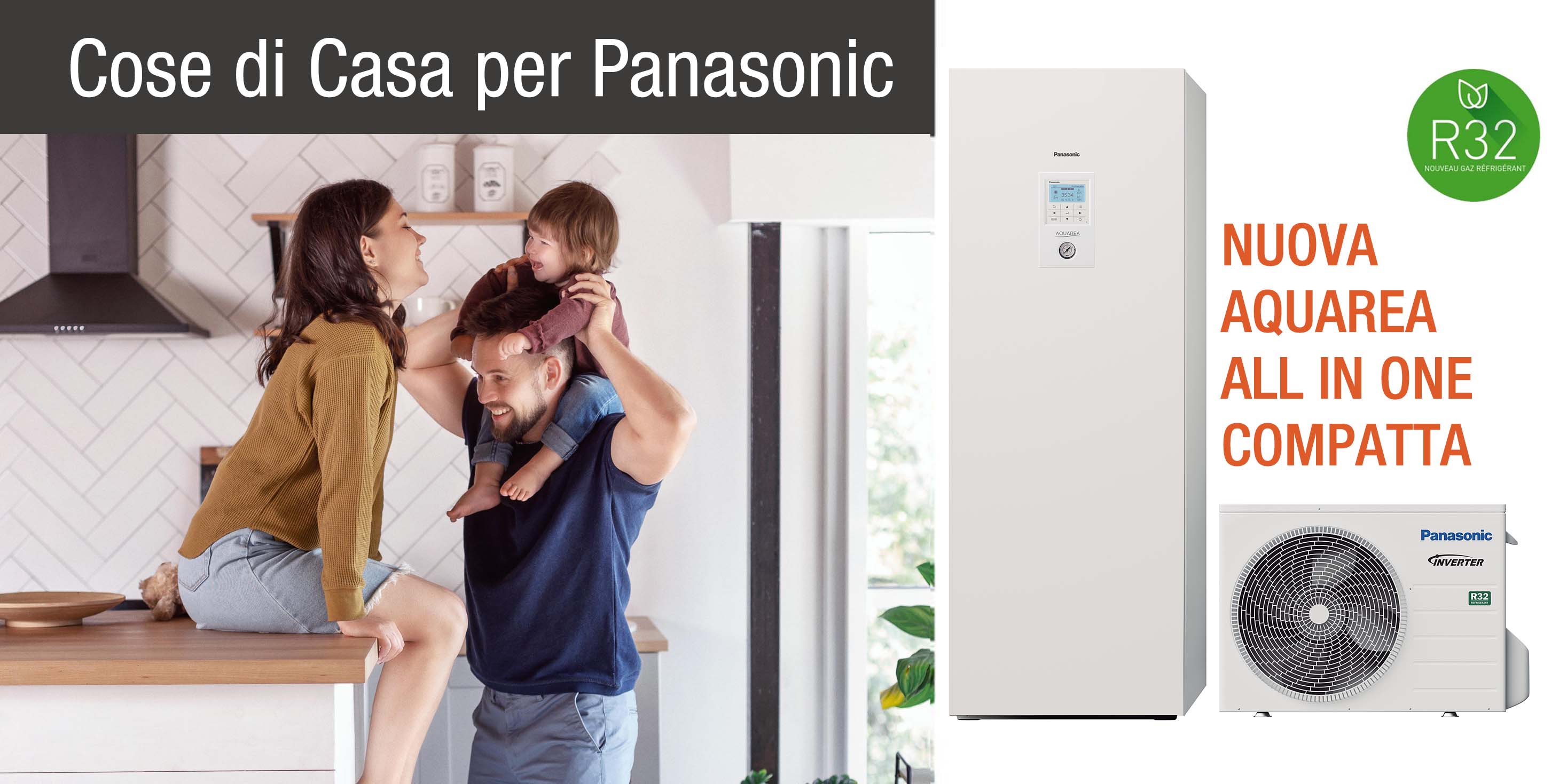 Panasonic pompa calore aria acqua