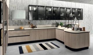 cucina forma L erika aran ante lpl rovere cipria top gres calce avorio penisola cucina forma L erika aran ante lpl rovere cipria top gres calce avorio penisola