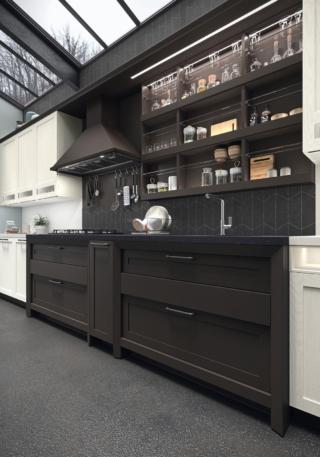 cucina stile classico contemporaneo hera snaidero ante laccato opaco nero ombra cucina stile classico contemporaneo hera snaidero ante laccato opaco nero ombra