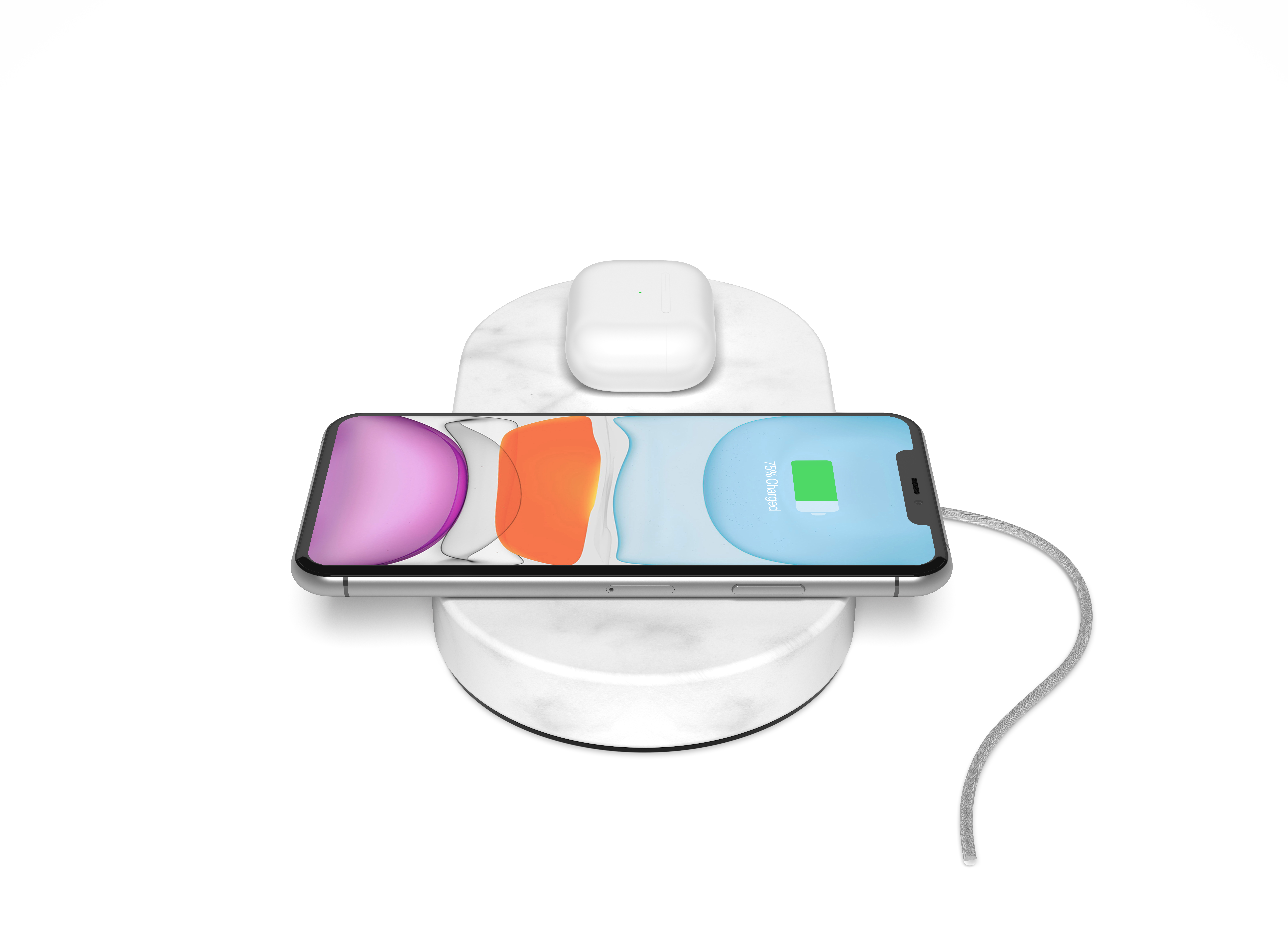 Pad Wireless di Einova, in pietra, è disponibile in due versioni, singolo per ricaricare un solo dispositivo e Dual per raddoppiare le possibilità di ricarica. Il prodotto è implementato con un sistema di ricarica wireless ultra-veloce, sicuro ed efficiente.
Disponibile in diverse varianti: White Marble, Black Marble, Travertine e Lava Stone. Prezzo Singolo 79,99; prezzo Dual 119,99. www.shop.athena.eu Pad Wireless di Einova, in pietra, è disponibile in due versioni, singolo per ricaricare un solo dispositivo e Dual per raddoppiare le possibilità di ricarica. Il prodotto è implementato con un sistema di ricarica wireless ultra-veloce, sicuro ed efficiente.
Disponibile in diverse varianti: White Marble, Black Marble, Travertine e Lava Stone. Prezzo Singolo 79,99; prezzo Dual 119,99. www.shop.athena.eu