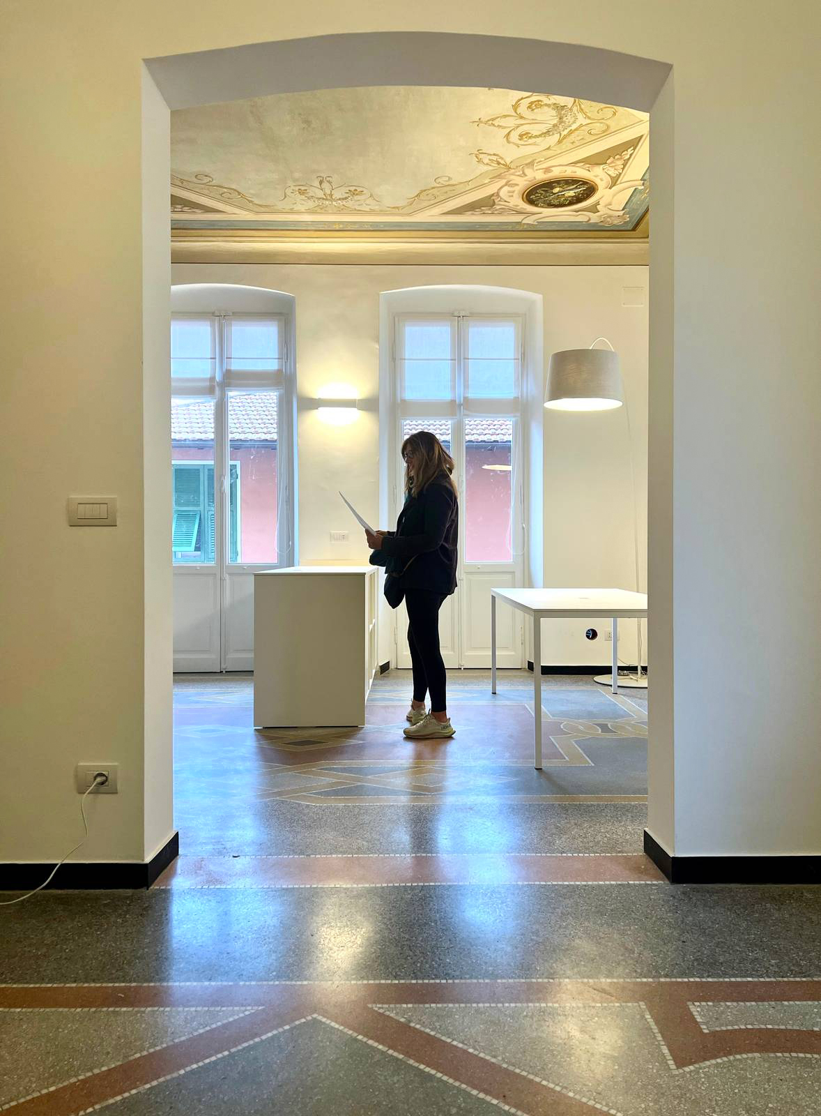 Pavimenti in graniglia  con raccordi nello stesso materiale Pavimenti in graniglia  con raccordi nello stesso materiale