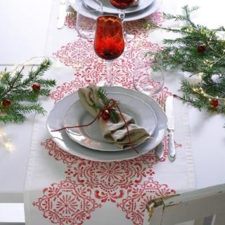 tavola natale 2020 ikea runner vinter 2020 cotone bianco motivo medaglioni rossi tavola natale 2020 ikea runner vinter 2020 cotone bianco motivo medaglioni rossi