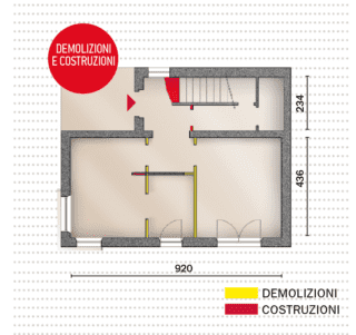 zona giorno posta demolizioni e costruzioni