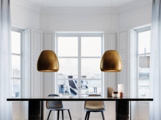 lampadario sospensione scenografico pomi rotaliana paralume lastra metallo oro delabre lampadario sospensione scenografico pomi rotaliana paralume lastra metallo oro delabre