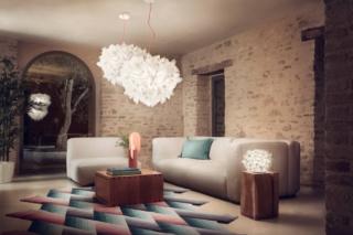 lampadario sospensione scenografico veli foliage slamp opalflex bianco lampadario sospensione scenografico veli foliage slamp opalflex bianco