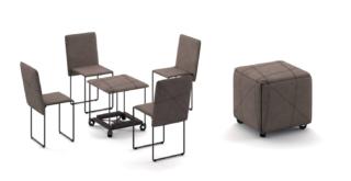pouf trasformabile cinque sedute cubix ozzio aperto chiuso pouf trasformabile cinque sedute cubix ozzio aperto chiuso