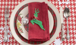 segnaposto natale con renna