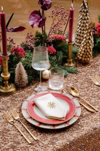 tavola rosa giorgia fantin borghi dettaglio