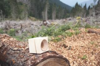 Ogni amplificatore Vaia Cube di Vaia è una cassa passiva che produce suoni caldi e profondi, ma anche un supporto per smartphone. Si tratta di un pezzo unico perché ogni colpo d’ascia dato dall’artigiano incide un taglio che segue le naturali venature del legno, ricordando in questo modo la ferita della foresta. È compatibile con tutti i tipi di smartphone. Misura L 10 x P 10 x H 10 cm. Misura della fessura porta telefono L 8,6 x P 1,2 cm. Prezzo 54 euro. www.vaiawood.eu Ogni amplificatore Vaia Cube di Vaia è una cassa passiva che produce suoni caldi e profondi, ma anche un supporto per smartphone. Si tratta di un pezzo unico perché ogni colpo d’ascia dato dall’artigiano incide un taglio che segue le naturali venature del legno, ricordando in questo modo la ferita della foresta. È compatibile con tutti i tipi di smartphone. Misura L 10 x P 10 x H 10 cm. Misura della fessura porta telefono L 8,6 x P 1,2 cm. Prezzo 54 euro. www.vaiawood.eu