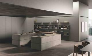 cucina modello piu recente ante biomalta grigio silicio obliqua ernestomeda isole parallele cucina modello piu recente ante biomalta grigio silicio obliqua ernestomeda isole parallele