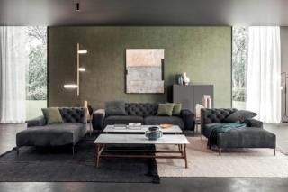 Divano e dormeuse Boston di Pianca. https://pianca.com