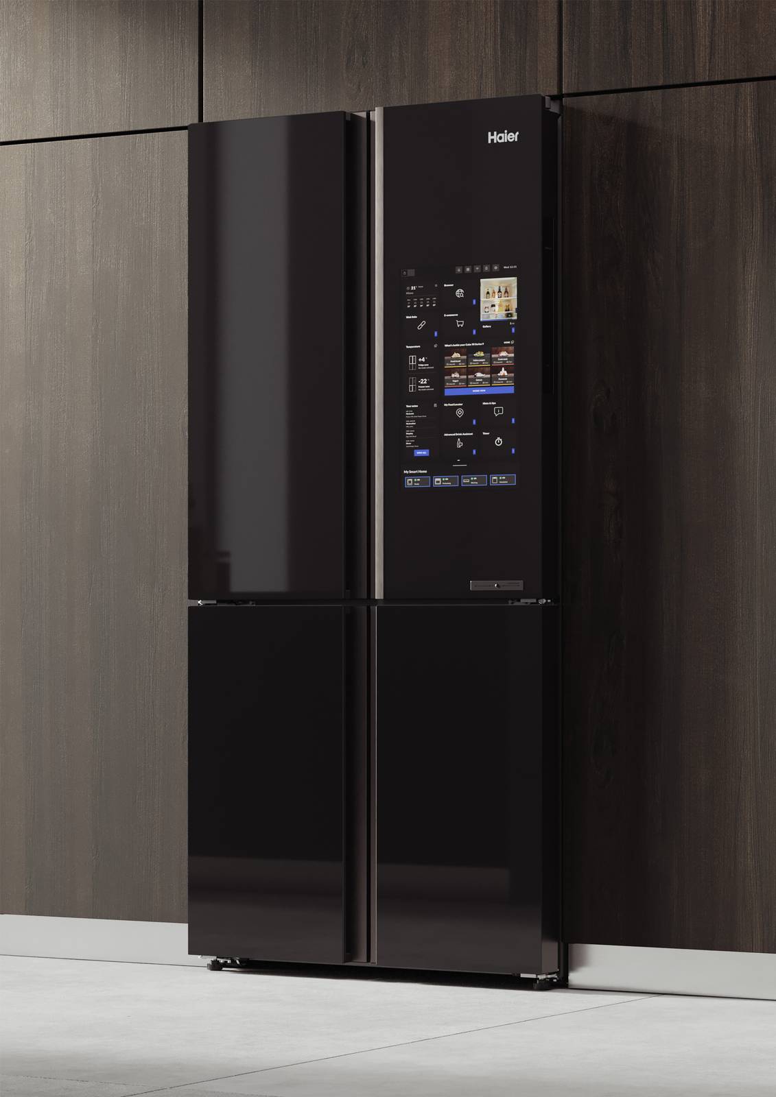 Cube 90 Series 9 di Haier funziona con l’intelligenza artificiale perché grazie all’app impara le abitudini e attiva un boost di freddo autonomamente quando si è al supermercato per portare poi la spesa alla corretta temperatura più velocemente. Il display touch screen da 21,5' permette di navigare su internet, seguire ricette personalizzate, ascoltare musica o guardare la tua serie tv preferita, tutto in un semplice tocco. No Frost, è in classe F e ha zone a umidità controllata. Misura L 90,5 x P 70 x H 190 cm. Prezzo 4.999 euro. www.haier-europe.com Cube 90 Series 9 di Haier funziona con l’intelligenza artificiale perché grazie all’app impara le abitudini e attiva un boost di freddo autonomamente quando si è al supermercato per portare poi la spesa alla corretta temperatura più velocemente. Il display touch screen da 21,5' permette di navigare su internet, seguire ricette personalizzate, ascoltare musica o guardare la tua serie tv preferita, tutto in un semplice tocco. No Frost, è in classe F e ha zone a umidità controllata. Misura L 90,5 x P 70 x H 190 cm. Prezzo 4.999 euro. www.haier-europe.com