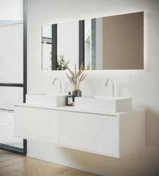 mobile lavabo Infinity di Planit in Corian mobile lavabo Infinity di Planit in Corian