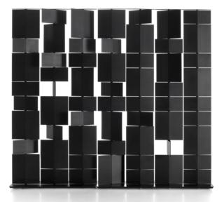 paravento parete struttura alluminio pannelli girevoli poliuretano nero opaco divide it mdf italia paravento parete struttura alluminio pannelli girevoli poliuretano nero opaco divide it mdf italia