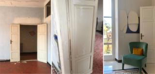 Porta recupero finita e con maniglia recuperata Porta recupero finita e con maniglia recuperata