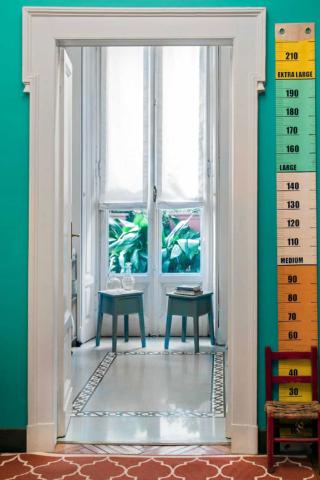 Abbinamento porta recupero con pareti colorate Abbinamento porta recupero con pareti colorate