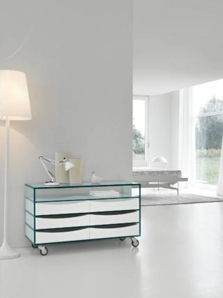 cassettiera camera da letto vetro trasparente como alto tonellidesign sei cassetti laccato bianco cassettiera camera da letto vetro trasparente como alto tonellidesign sei cassetti laccato bianco