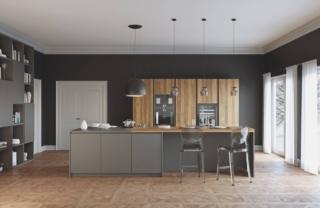 cucina bancone snack laminato effetto legno pratica comp 1019 la casa moderna ante laccato grigio opaco isola cucina bancone snack laminato effetto legno pratica comp 1019 la casa moderna ante laccato grigio opaco isola