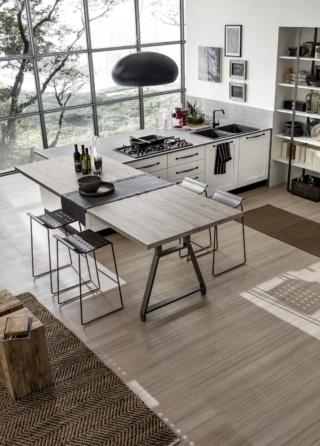 cucina bancone snack laminato finitura quercia grigia kali arrex ante frassino olivato isola cucina bancone snack laminato finitura quercia grigia kali arrex ante frassino olivato isola