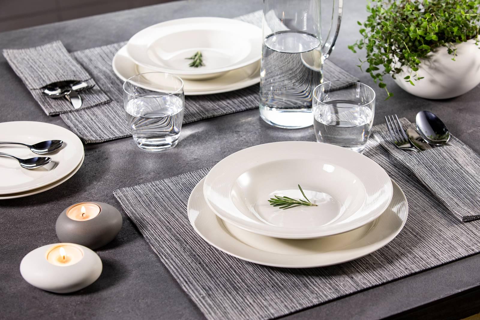 Piatti neri/bianchi piatti da tavola in porcellana piatti da tavola per  piatti da cucina in ceramica e Set da pranzo Set da pranzo Dropshipping