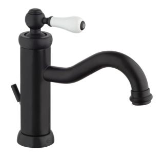 rubinetto per lavabo Opera di Leroy Merlin nero opaco stile retro rubinetto per lavabo Opera di Leroy Merlin nero opaco stile retro