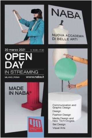 NABA Open Day 20 marzo 2021 NABA Open Day 20 marzo 2021