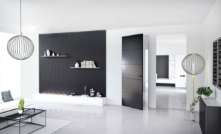 Finitura laccata nero Ral 9005 interrotta da eleganti incisioni
orizzontali sulla superficie per la porta N15 della linea Rasomuro
di Flessya, alta 230 cm. Costa 1.855 euro + Iva.
È coordinabile ad altri elementi dell'arredamento, come la parete attrezzata. www.flessya.com Finitura laccata nero Ral 9005 interrotta da eleganti incisioni
orizzontali sulla superficie per la porta N15 della linea Rasomuro
di Flessya, alta 230 cm. Costa 1.855 euro + Iva.
È coordinabile ad altri elementi dell'arredamento, come la parete attrezzata. www.flessya.com