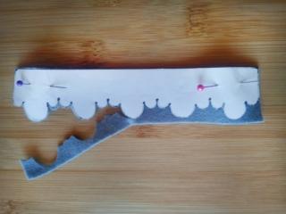 Ritagliate il tessuto con le forbici Ritagliate il tessuto con le forbici