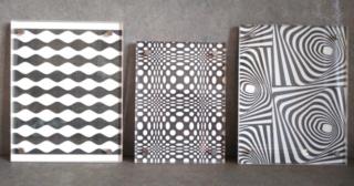 Quadretti optical con stampe su carta telata 4 Quadretti optical con stampe su carta telata 4