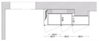 armadio vicino all'ingresso in pianta