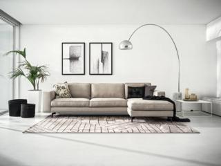 divano tre posti penisola linea squadrata tessuto beige cucitura pizzicata square calligaris divano tre posti penisola linea squadrata tessuto beige cucitura pizzicata square calligaris
