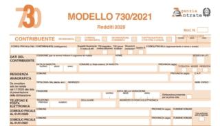 Modello 730 Precompilato 2021 - Modulo