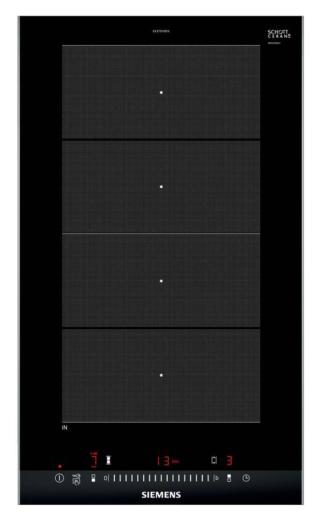 Il piano cottura a induzione Domino iQ700 EX375FXB1E da 30 cm di Siemens, si può installare singolo o abbinato ad altri piani. Permette un controllo preciso della temperatura consentendo la regolazione della potenza solo con lo scorrimento di un dito e offre tempi di riscaldamento veloci grazie alla powerBoost-function. Misura 30x52 cm. Prezzo da rivenditore. www.siemens-home.bsh-group.com/it Il piano cottura a induzione Domino iQ700 EX375FXB1E da 30 cm di Siemens, si può installare singolo o abbinato ad altri piani. Permette un controllo preciso della temperatura consentendo la regolazione della potenza solo con lo scorrimento di un dito e offre tempi di riscaldamento veloci grazie alla powerBoost-function. Misura 30x52 cm. Prezzo da rivenditore. www.siemens-home.bsh-group.com/it