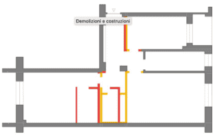 planimetria demolizioni bilocale trasformato in trilocale planimetria demolizioni bilocale trasformato in trilocale