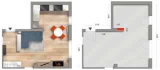 planimetria stato di progetto arredata Soluzione 2 progettazione arredo zona giorno planimetria stato di progetto arredata Soluzione 2 progettazione arredo zona giorno