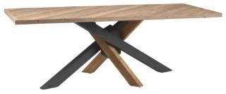 tavolo rettangolare piano legno vecchio quattro gambe finitura naturale color lavagna DB006394 dialma brown tavolo rettangolare piano legno vecchio quattro gambe finitura naturale color lavagna DB006394 dialma brown