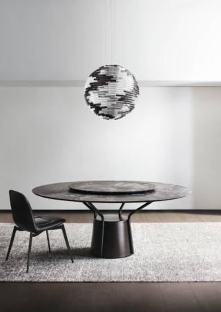 tavolo rotondo piano marmo basamento anodic bronze ballon natevo tavolo rotondo piano marmo basamento anodic bronze ballon natevo