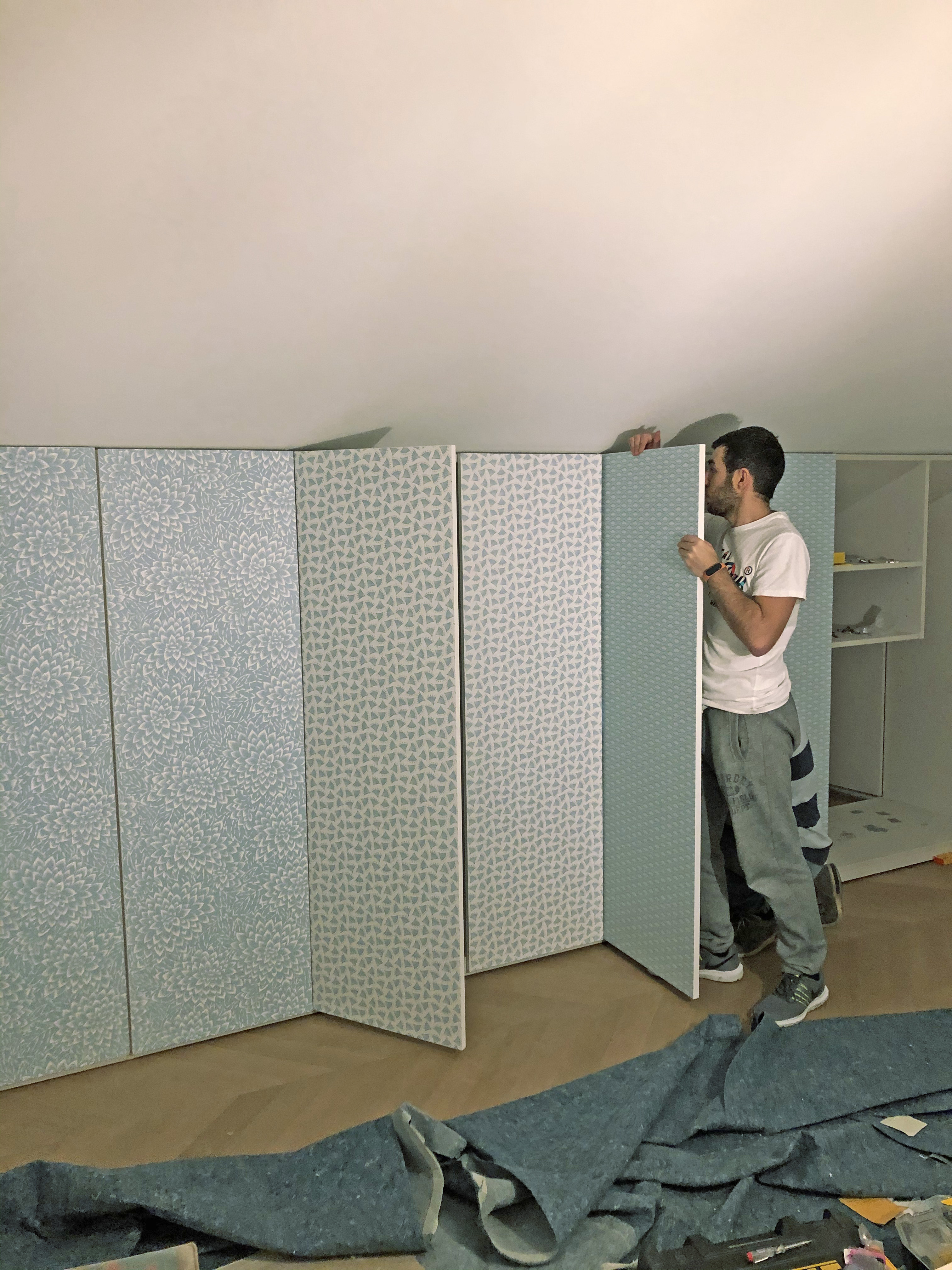 montaggio ante tappezzzate